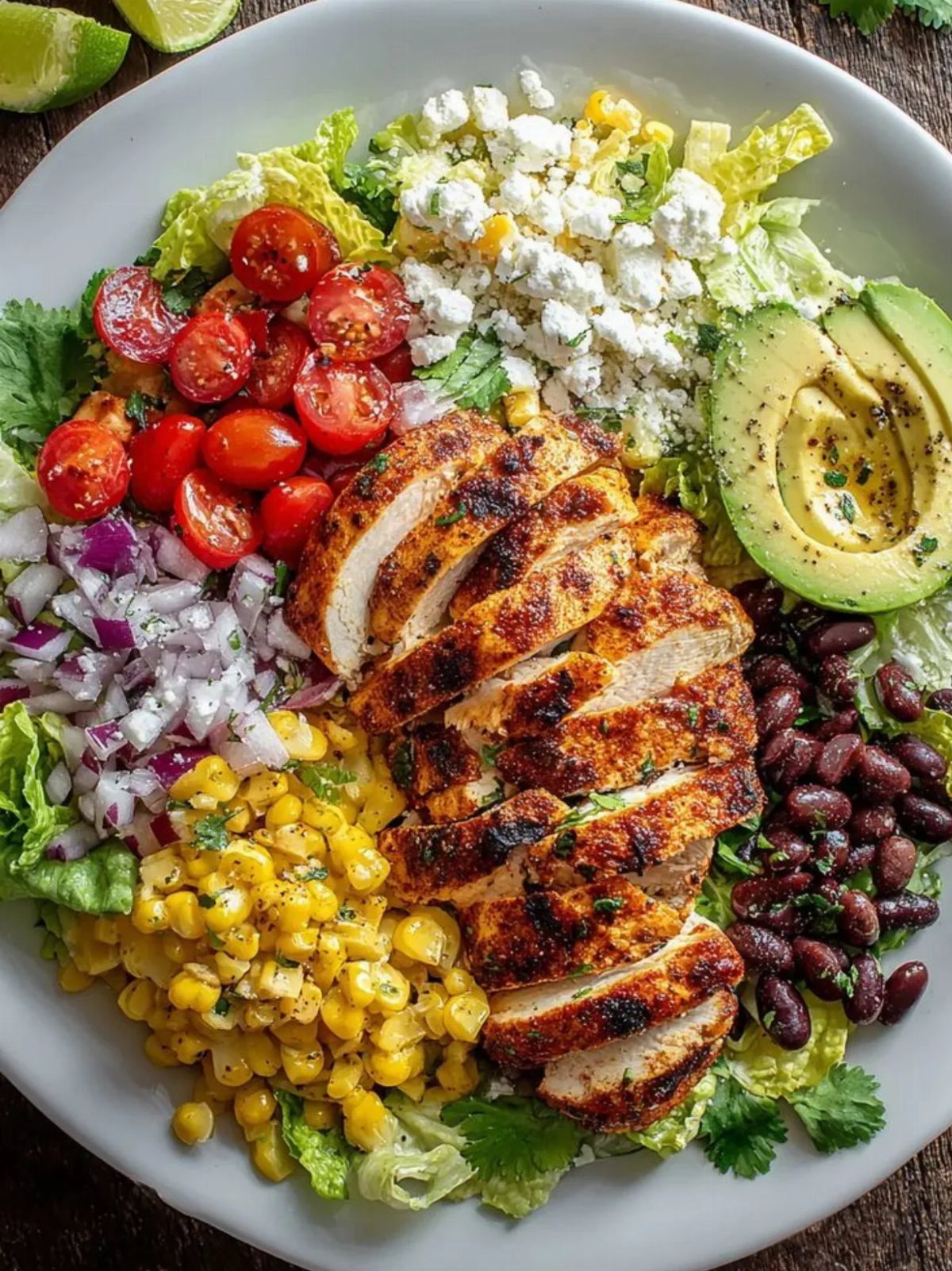 40 Food Lunch Recipes You Can Make in Minutes 22 Grilled chicken breast with black beans, corn, avocado, and tomatoes in a bowl.